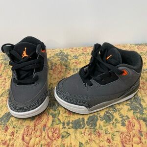 Jordan Infant/Toddler Black and Orange Athletic Shoes